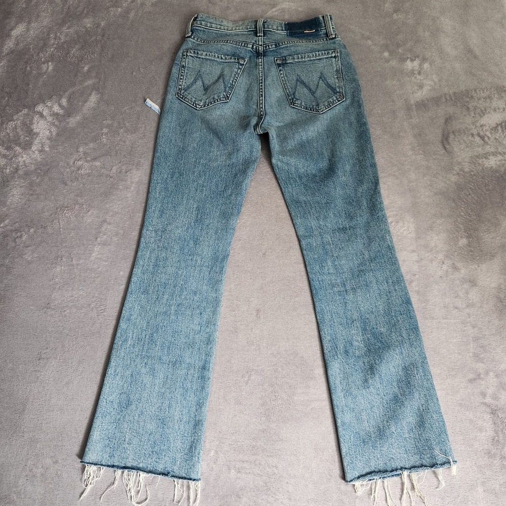 MOTHER Superior The Tripper Flood Fray Jeans Left In The Dust Distressed 24 - Picture 16 of 16